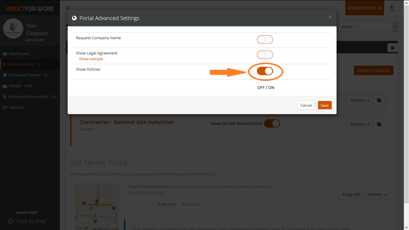 Help Pages inductforwork.com.au Show Policies