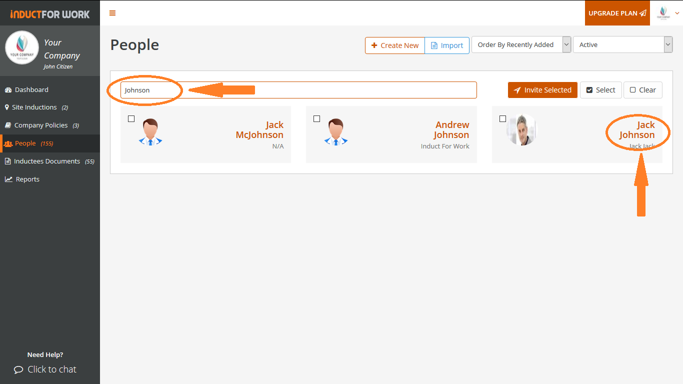 help pages inductforwork.com.au archive employee profiles step 2