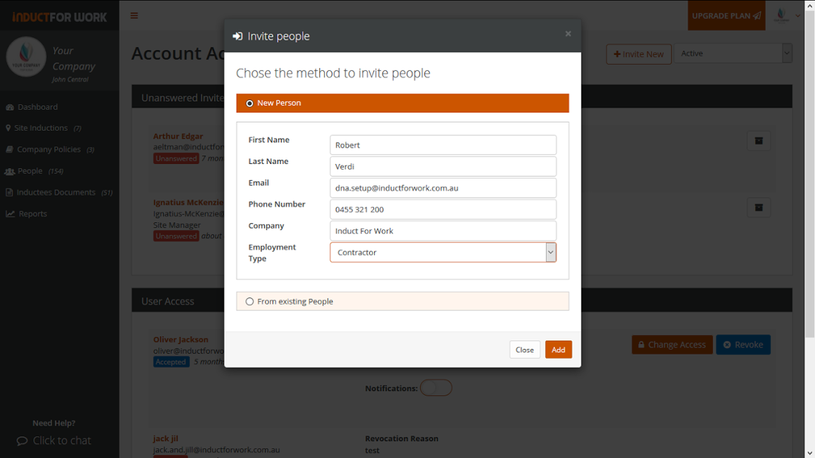 account access online inductions help pages account access online inductions