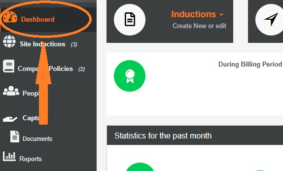 online induction invite