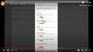 Company Policies in LMS