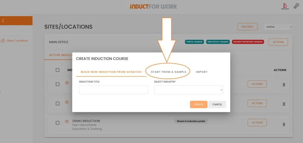 Online Induction LMS Sample