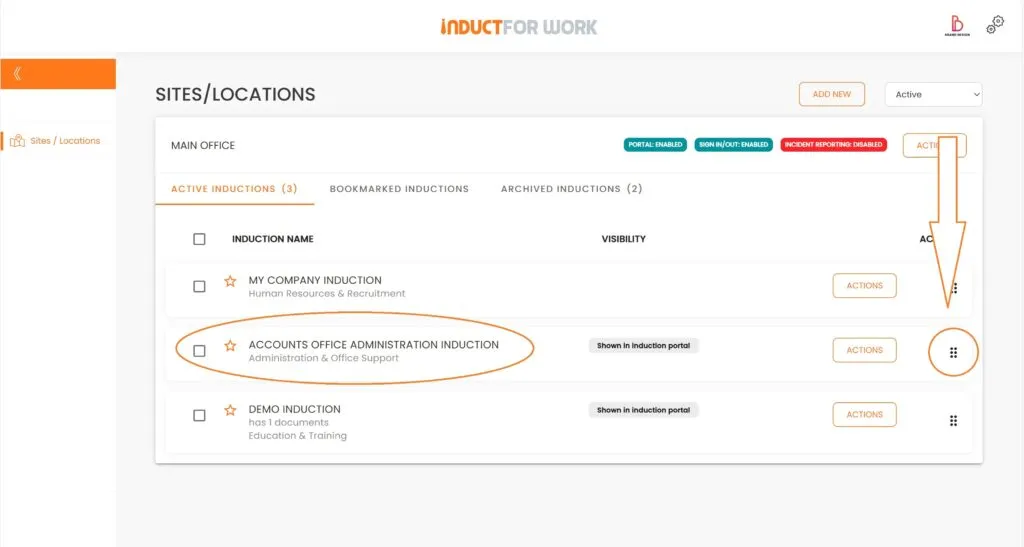 Online Induction LMS Options