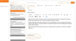 Online Induction LMS accompanied audio