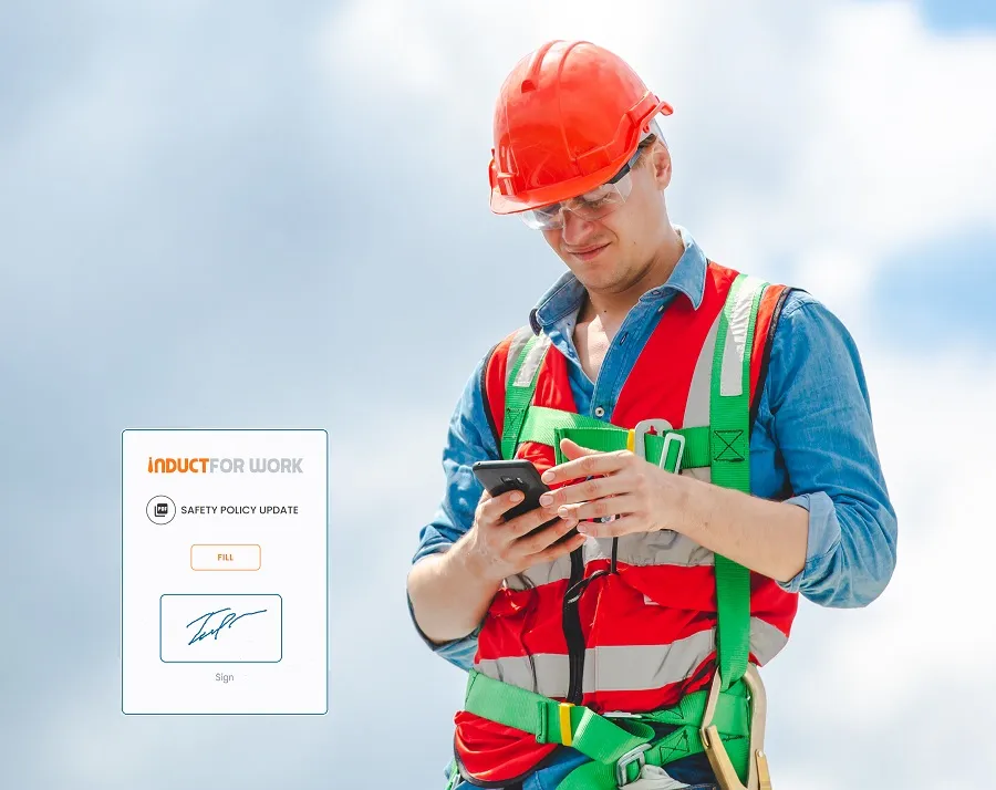 Online Induction software with e-Signature