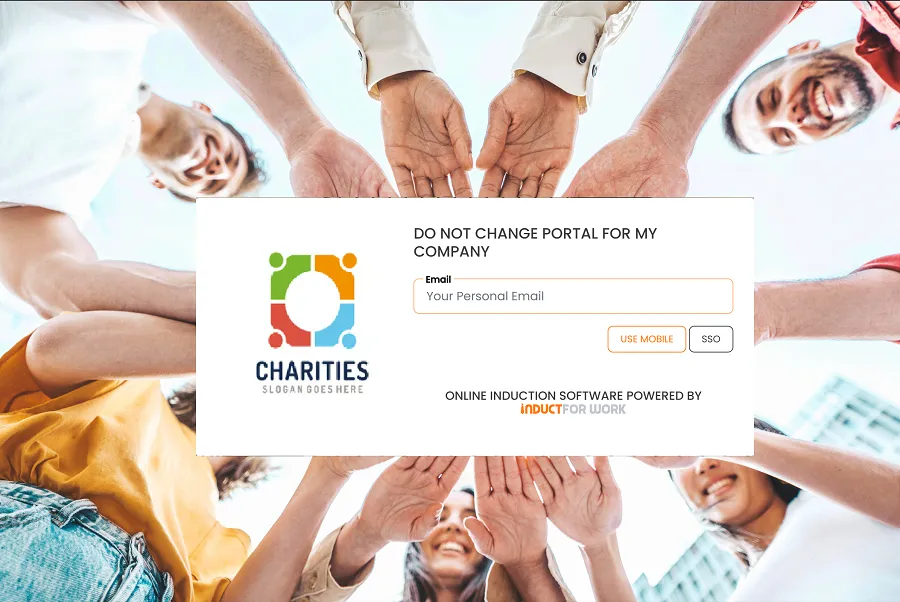Non for profir charity online induction software