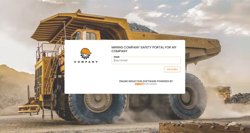 Online induction Portal for Mining companies